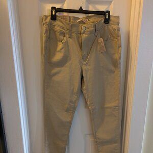NWT Levi's 720 High-Rise Super Skinny Beige Stretch Jeans 30x30